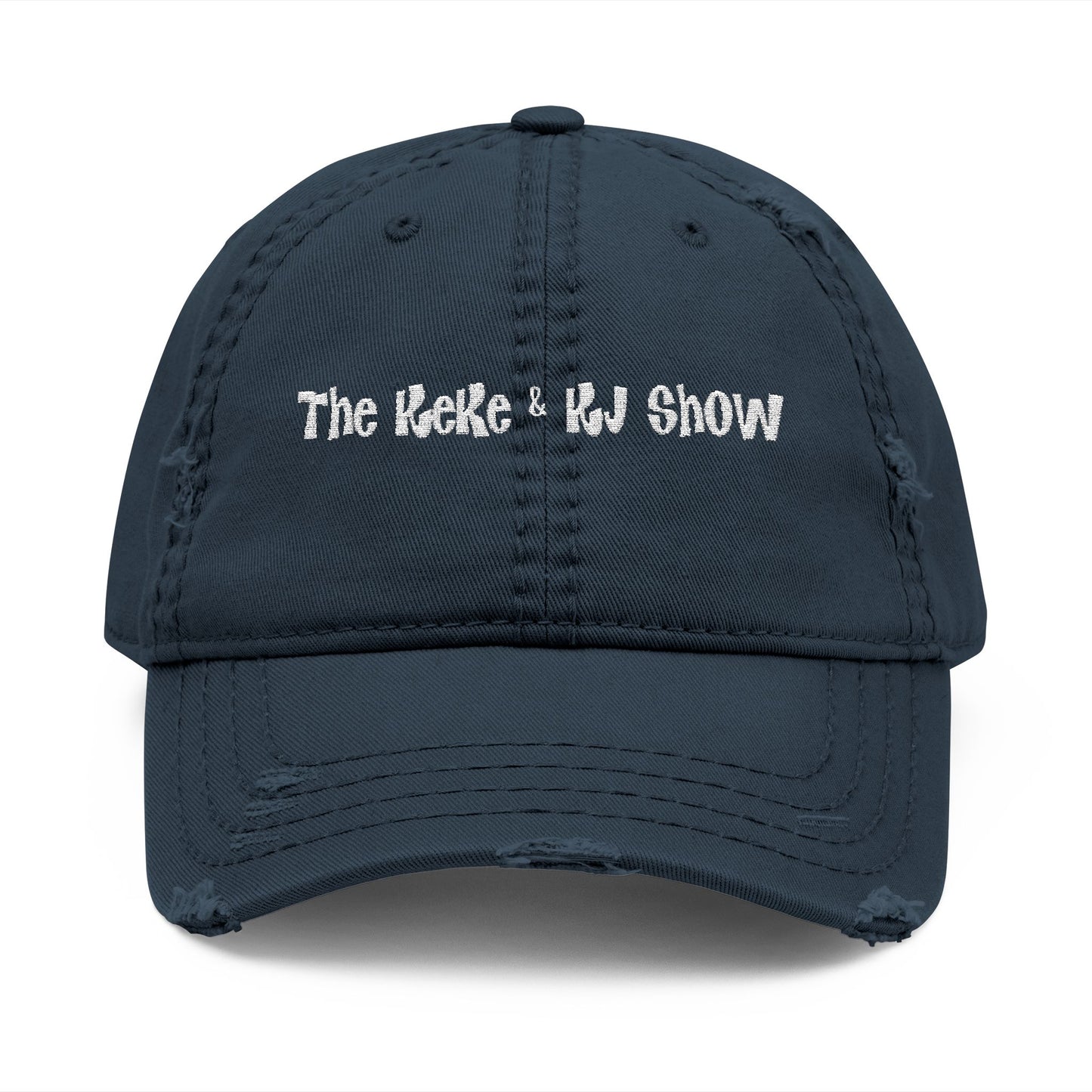 Embroidered Distressed Dad Hat
