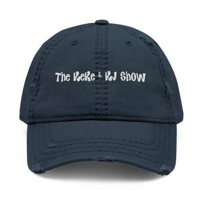 Embroidered Distressed Dad Hat
