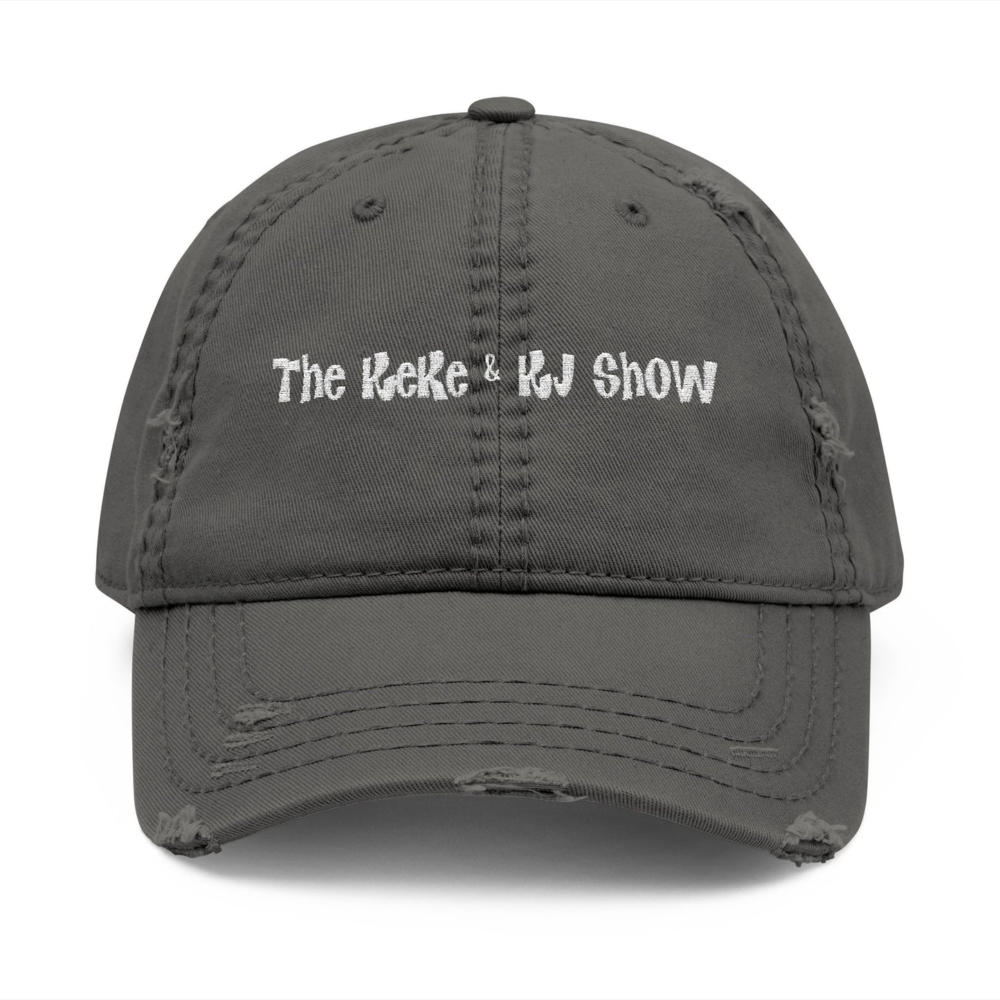 Embroidered Distressed Dad Hat