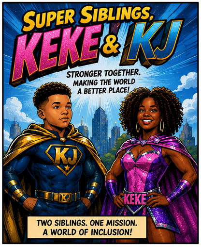 Super Siblings Keke & Kj Puzzle (110 pieces)