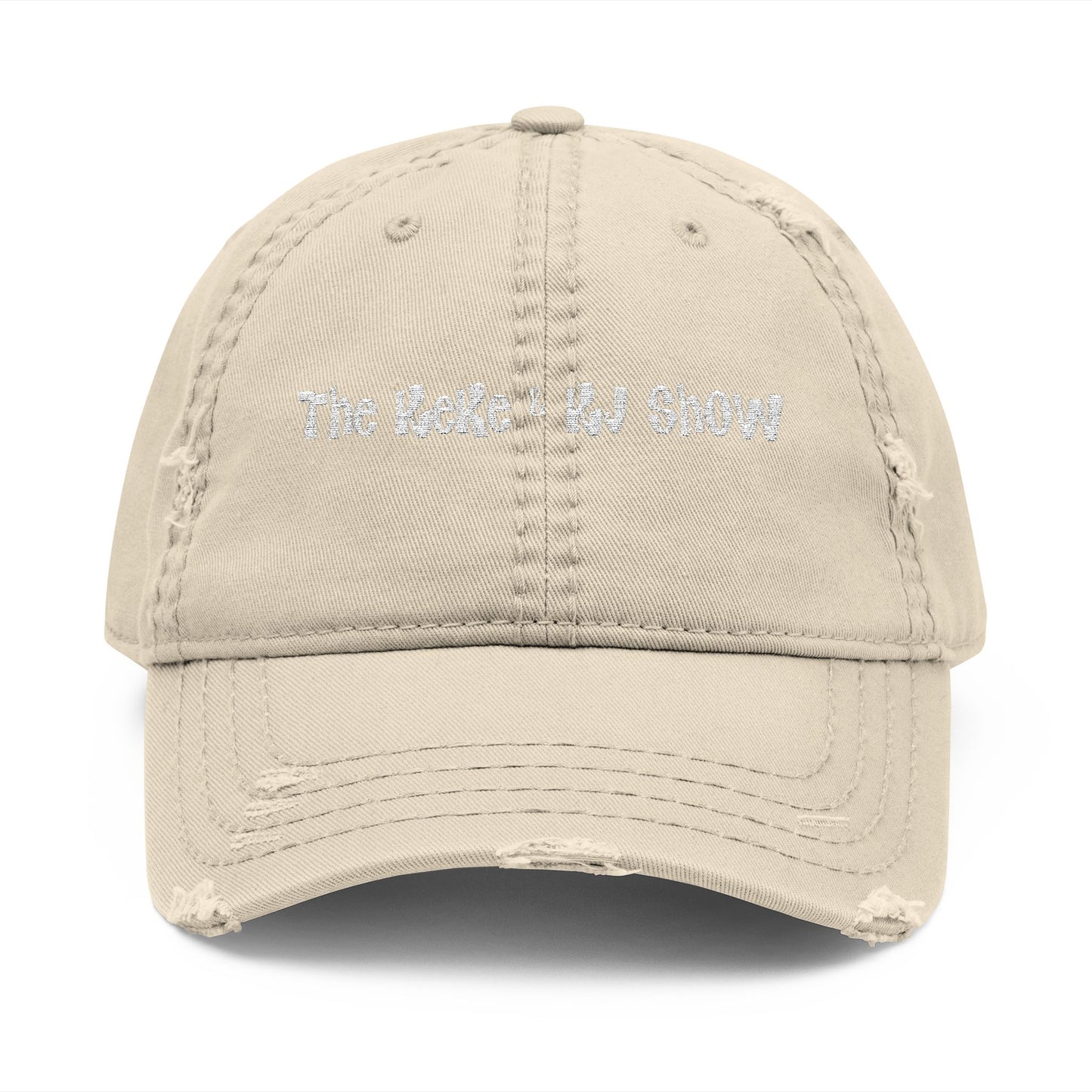 Embroidered Distressed Dad Hat