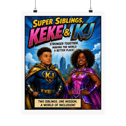 Super Siblings Vertical Posters