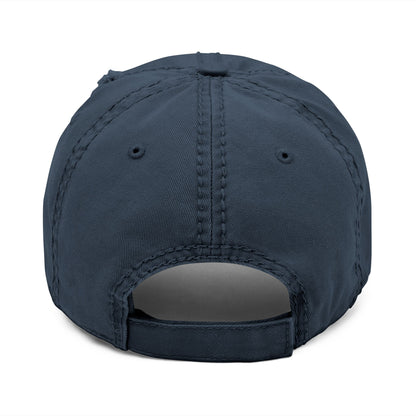 Embroidered Distressed Dad Hat