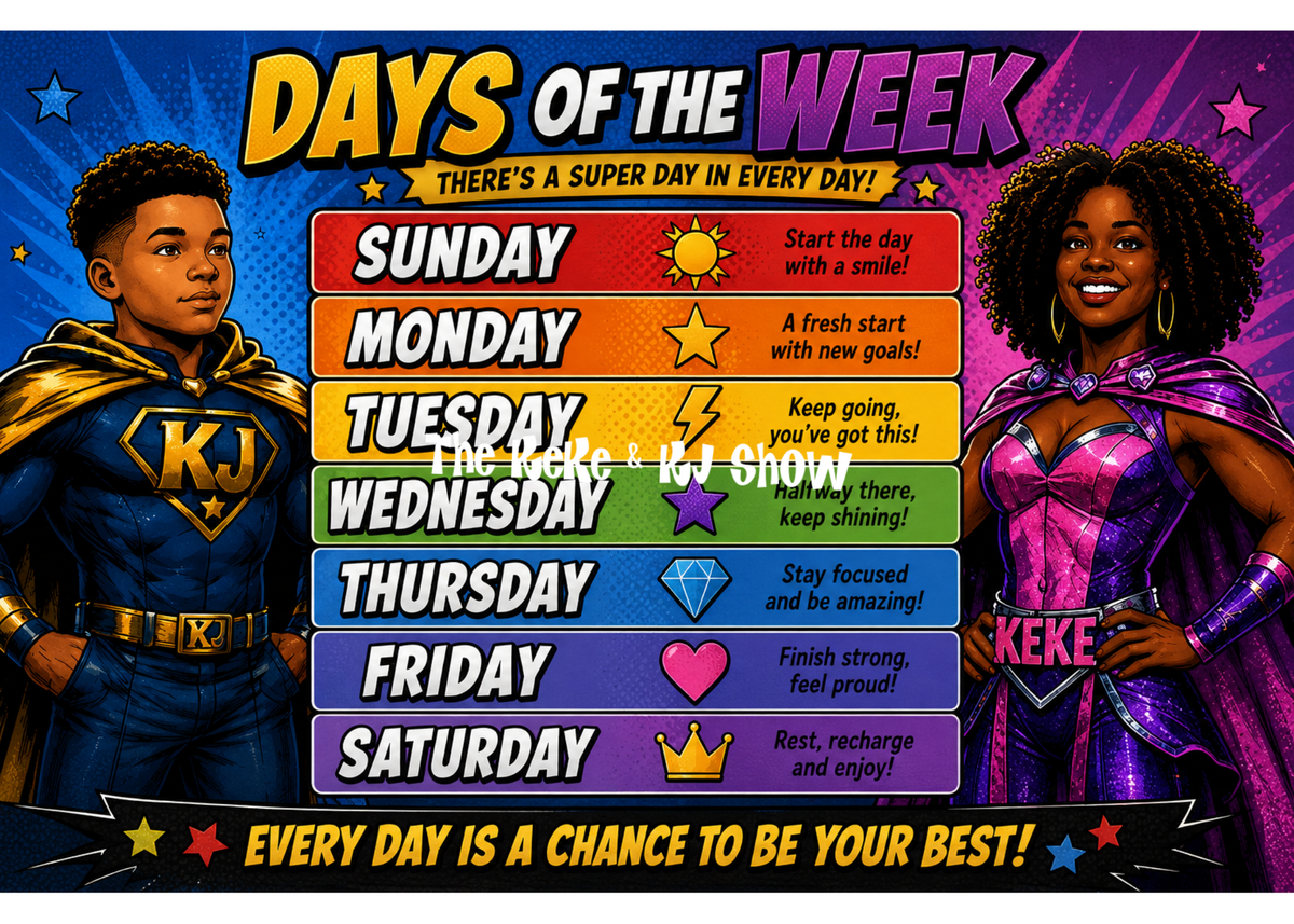 Days of the Week Digital Learning Tool
